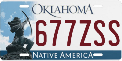 OK license plate 677ZSS