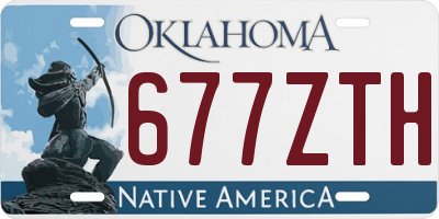 OK license plate 677ZTH