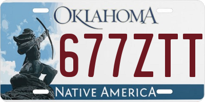OK license plate 677ZTT