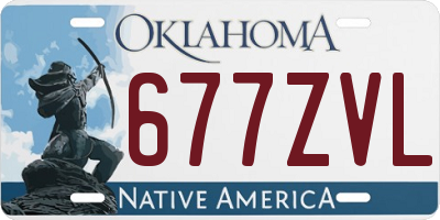 OK license plate 677ZVL