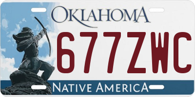 OK license plate 677ZWC
