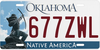 OK license plate 677ZWL