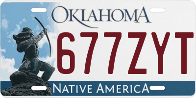 OK license plate 677ZYT