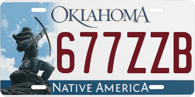 OK license plate 677ZZB