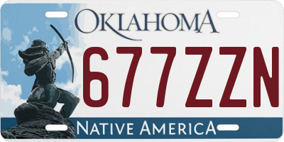 OK license plate 677ZZN