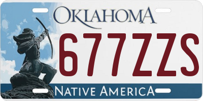 OK license plate 677ZZS