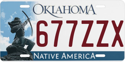 OK license plate 677ZZX