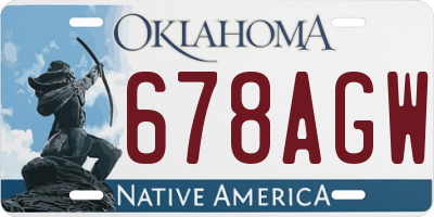 OK license plate 678AGW
