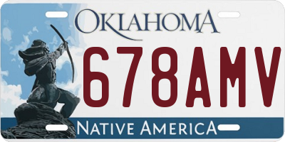 OK license plate 678AMV