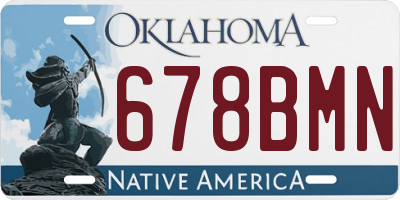 OK license plate 678BMN