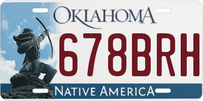 OK license plate 678BRH