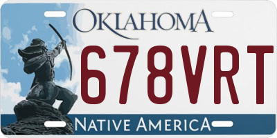 OK license plate 678VRT