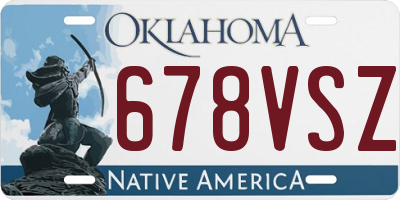 OK license plate 678VSZ