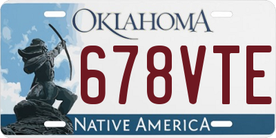 OK license plate 678VTE