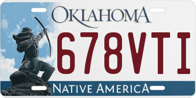 OK license plate 678VTI