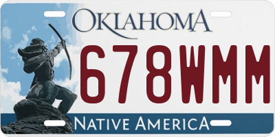 OK license plate 678WMM
