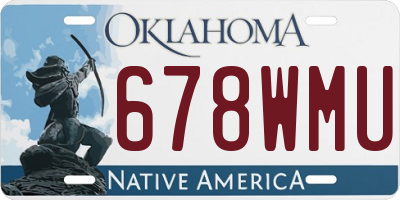 OK license plate 678WMU
