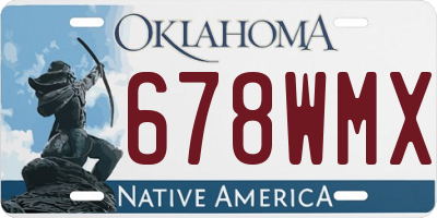 OK license plate 678WMX