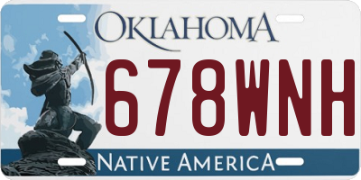 OK license plate 678WNH