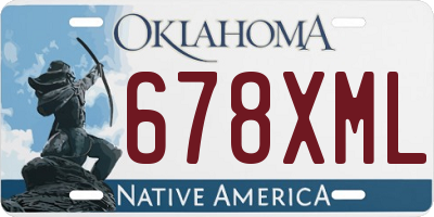 OK license plate 678XML