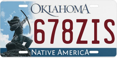 OK license plate 678ZIS