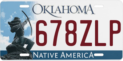 OK license plate 678ZLP