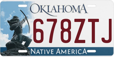 OK license plate 678ZTJ