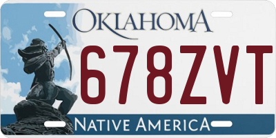 OK license plate 678ZVT