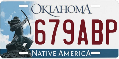 OK license plate 679ABP