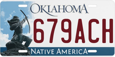 OK license plate 679ACH