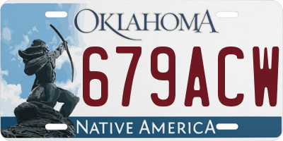 OK license plate 679ACW