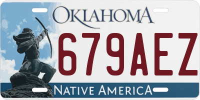 OK license plate 679AEZ