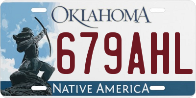 OK license plate 679AHL