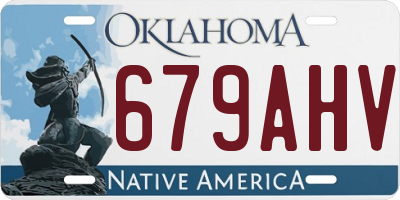 OK license plate 679AHV