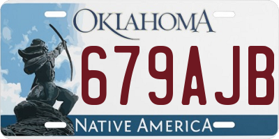 OK license plate 679AJB