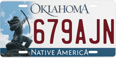 OK license plate 679AJN