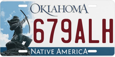OK license plate 679ALH