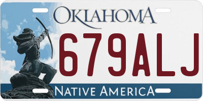 OK license plate 679ALJ