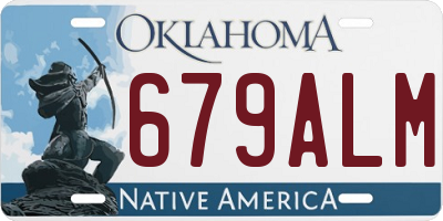 OK license plate 679ALM