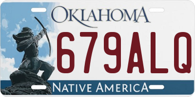 OK license plate 679ALQ