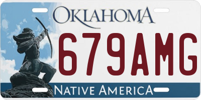 OK license plate 679AMG