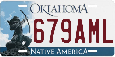 OK license plate 679AML