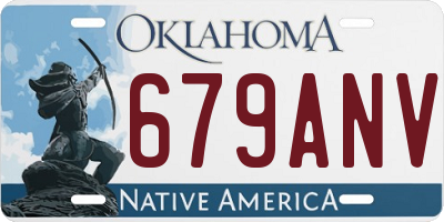 OK license plate 679ANV