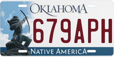 OK license plate 679APH