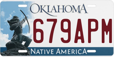 OK license plate 679APM