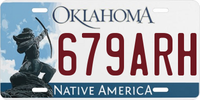 OK license plate 679ARH