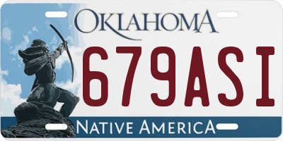 OK license plate 679ASI