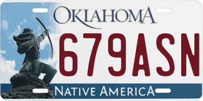 OK license plate 679ASN