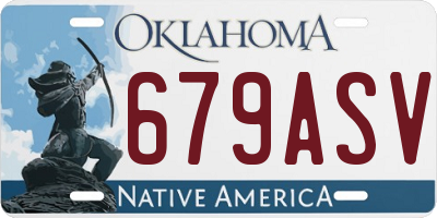 OK license plate 679ASV