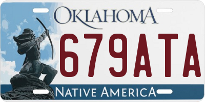 OK license plate 679ATA